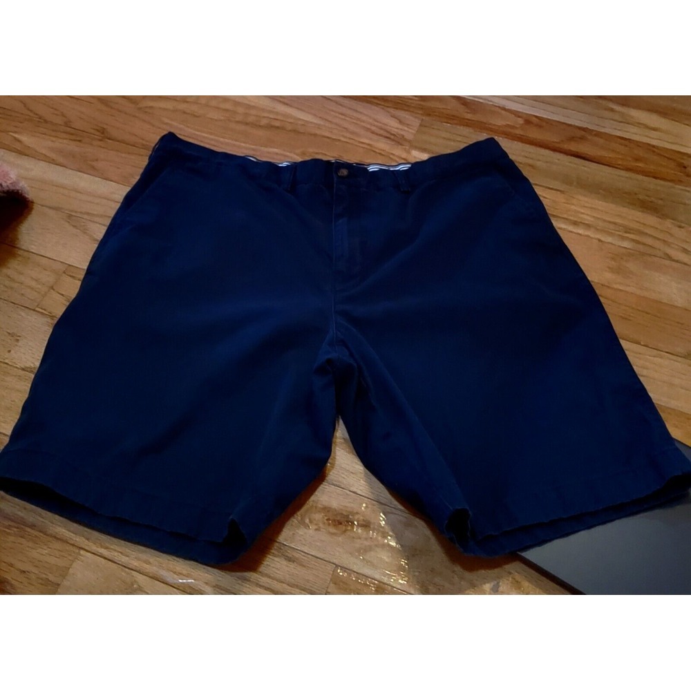 Tommy Hilfiger Shorts Chino Classic Fit Flat Front Blue Mens Size 42 Waist